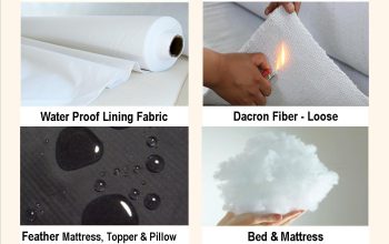 Supplier of Goose Feather Cushions & Pillows, loose white cleaned and odourless Goose Feather, Feather and Down proof lining fabrics, water proof and fire retardant lining fabrics