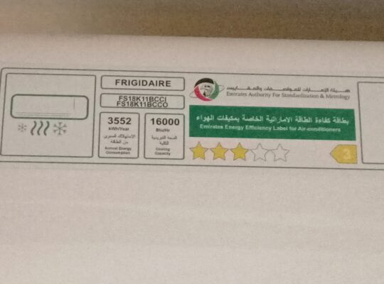 Frigidaire Split Air Conditioner 1.5 Ton