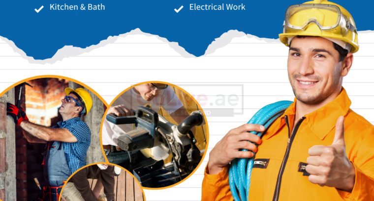 HIRE A WELL-TRAINED & PROFESSIONAL HANDYMAN SERVICES IN DUBAI +97145864033