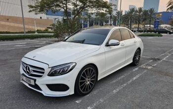 MERCEDES C200, AMG KIT, GCC, 2017, FULL OPTION, SINGLE OWNER CAR FOR SALE