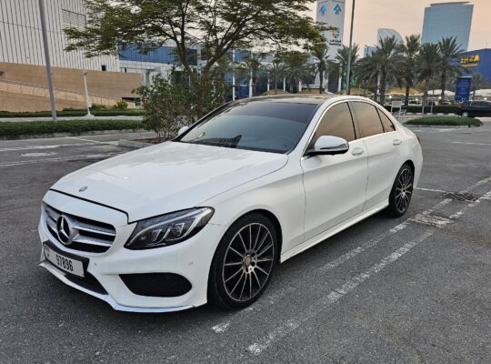 MERCEDES C200, AMG KIT, GCC, 2017, FULL OPTION, SINGLE OWNER CAR FOR SALE