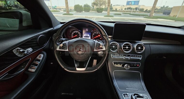 MERCEDES C200, AMG KIT, GCC, 2017, FULL OPTION, SINGLE OWNER CAR FOR SALE
