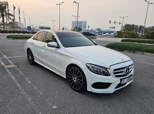 MERCEDES C200, AMG KIT, GCC, 2017, FULL OPTION, SINGLE OWNER CAR FOR SALE