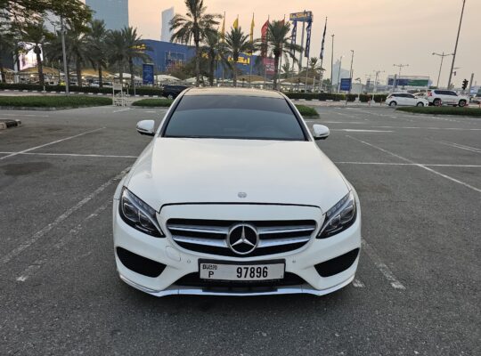 MERCEDES C200, AMG KIT, GCC, 2017, FULL OPTION, SINGLE OWNER CAR FOR SALE