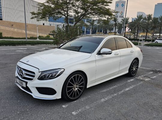 MERCEDES C200, AMG KIT, GCC, 2017, FULL OPTION, SINGLE OWNER CAR FOR SALE