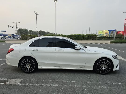 MERCEDES C200, AMG KIT, GCC, 2017, FULL OPTION, SINGLE OWNER CAR FOR SALE