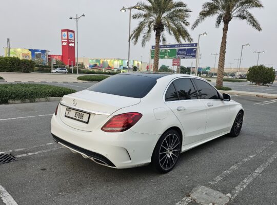 MERCEDES C200, AMG KIT, GCC, 2017, FULL OPTION, SINGLE OWNER CAR FOR SALE