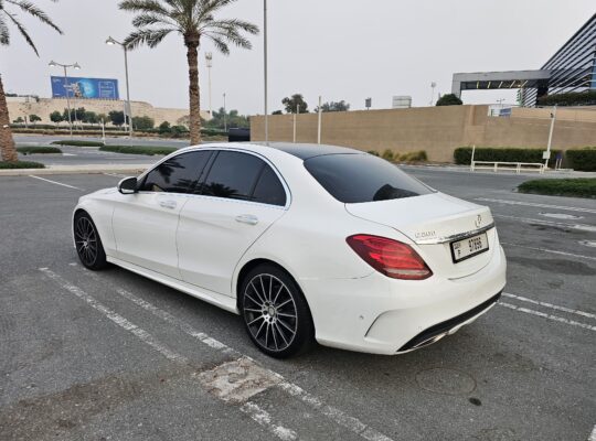 MERCEDES C200, AMG KIT, GCC, 2017, FULL OPTION, SINGLE OWNER CAR FOR SALE