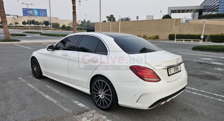 MERCEDES C200, AMG KIT, GCC, 2017, FULL OPTION, SINGLE OWNER CAR FOR SALE