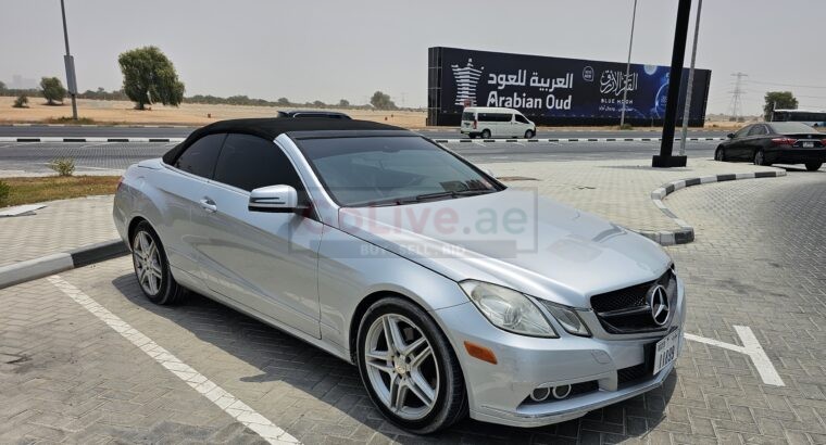 MERCEDEZ E350, US SPECS, CONVERTIBLE CAR FOR SALE