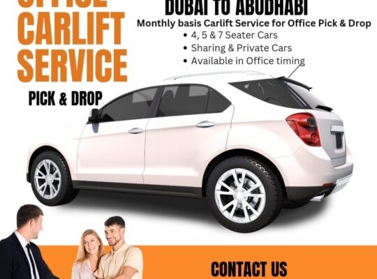 Car lift available Dubai to abu dhabi
