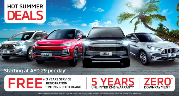 Avail JAC Car Offers for Hot Summer Deals in UAE by Al Habtoor Motors