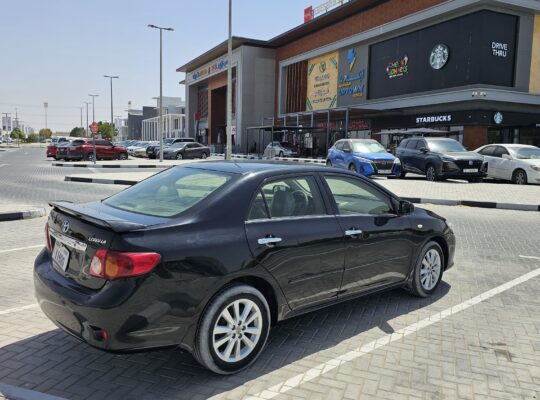 TOYOTA COROLLA 2008, AUTOMATIC GEAR, GCC SPECS FOR SALE