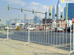 Galvanized Police Barriers / Temporary Pedestrian Barriers fence