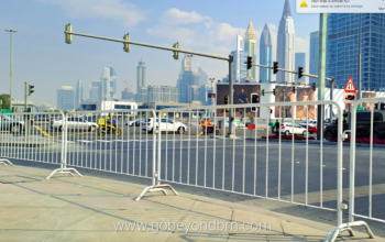 Galvanized Police Barriers / Temporary Pedestrian Barriers fence