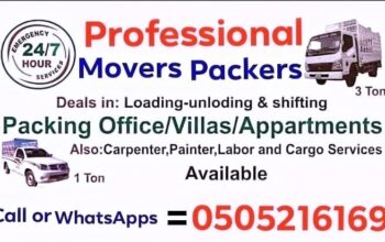 Professional Movers Pickup Truck For Rent Dubai Any Place Take