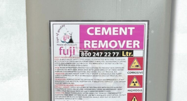 Cement remover ( Cement Scale Remover Chemical Supplier in Bahla City of Oman )