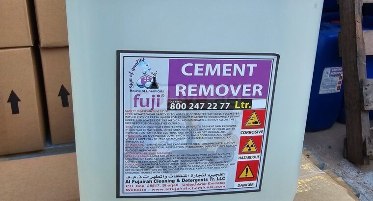 Cement remover ( Cement Scale Remover Chemical factory in Sajaa ind Area Sharjah )