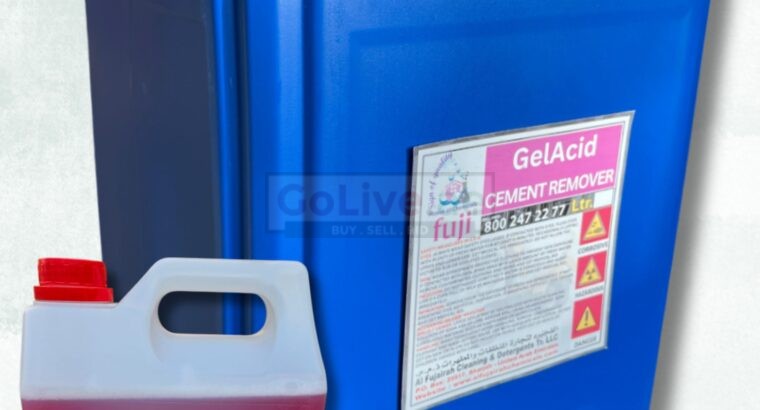 GelAcid Cranes Cement Remover Chemical 20 LITER CAN 80 AED