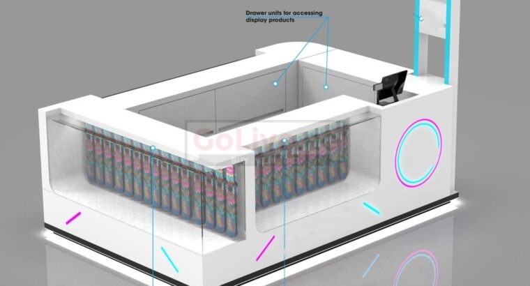 Versatile 3x2m kiosk in excellent condition