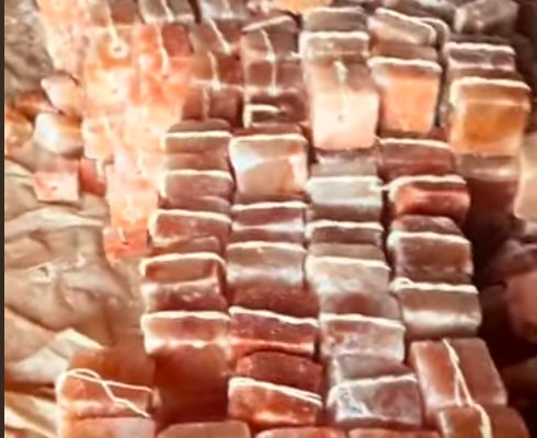 Pink rock salt for livestock ( Himalayan salt licks for animals in OMAN )