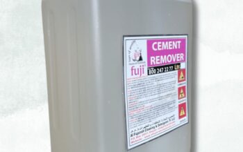 Heavy-duty construction cleaner in UAE ( FUJI GelAcid Cement Remover )