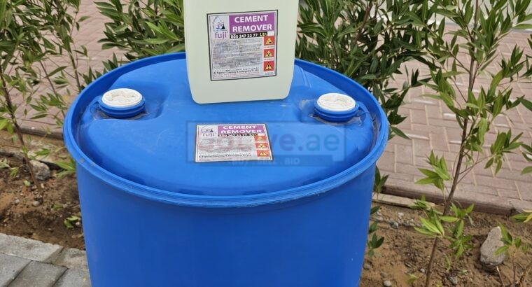 Industrial cement remover delivery in UAE ( GelAcid Cement Remover )