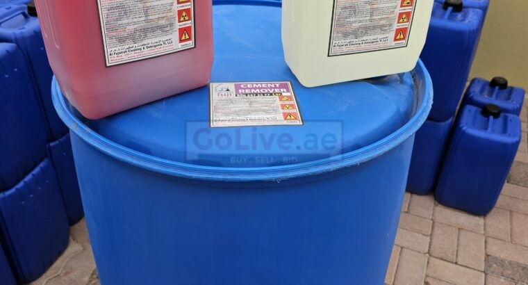 Clean cement residue from factory floors ( Supplier of Industrial chemicals in UAE )