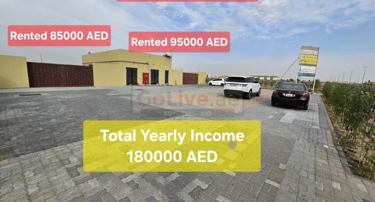 COMMERCIAL FREE HOLD BUILDING LAND AND READY 2 WAREHOUSES FOR SALE IN AL SAJAA INDUSTRIAL AREA SHARJAH