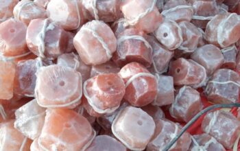 Natural-cut Himalayan salt rocks in FUJAIRAH ( Pink salt blocks for livestock )