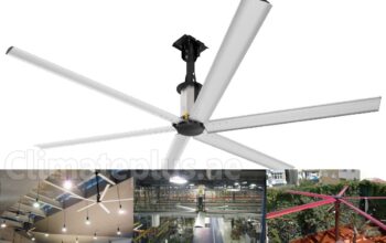 Industrial large fan HVLS UAE High-volume low-speed fans specialists