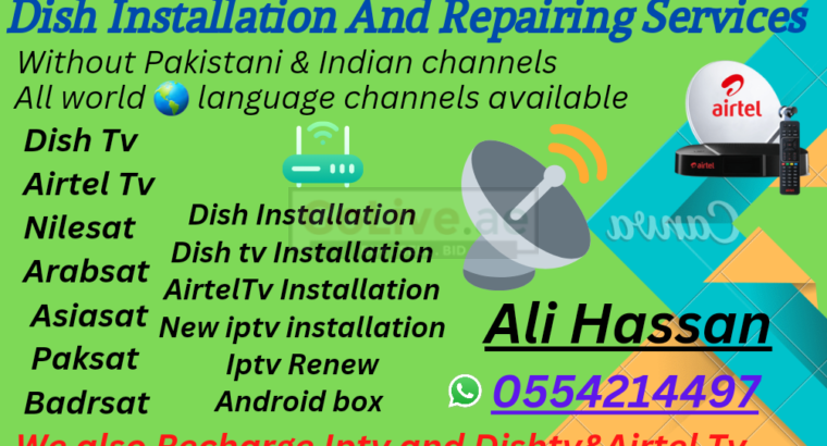Dish tv Installations Dubai 0554214497