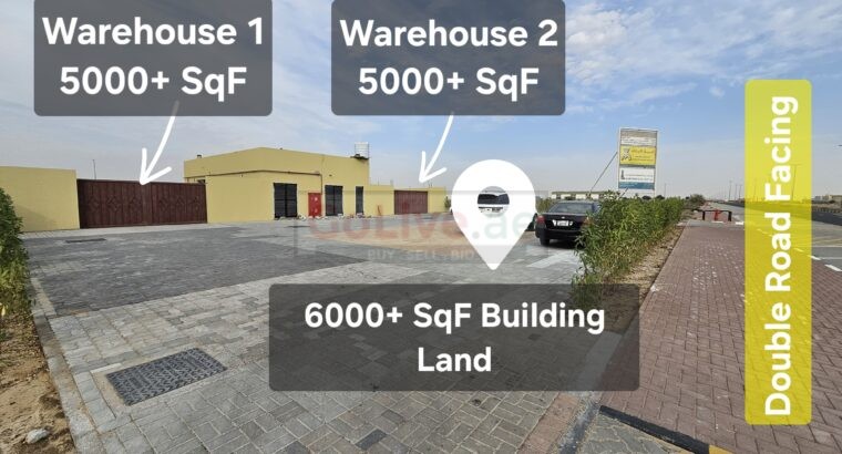 Commercial Project Mix Use for sale, 2 Warehouses Ready + G+1 Building Approved Land