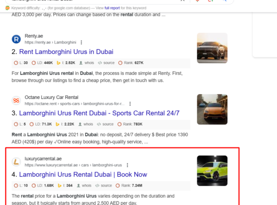 Lamborghini Urus Mansory For Rent in Dubai