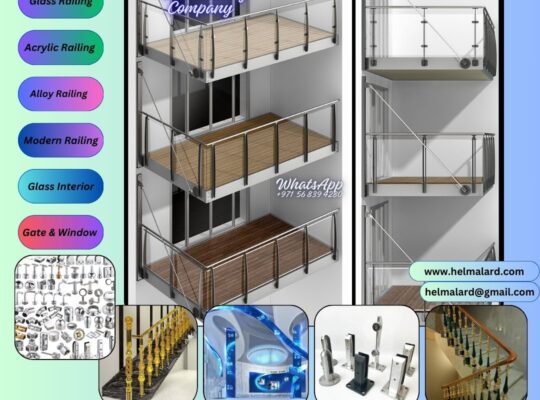 Staircase Glass Railings in Dubai – Balustrade Glass