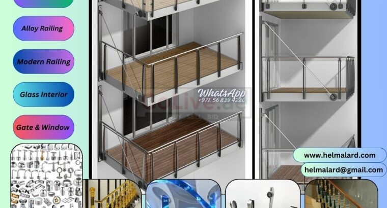 Staircase Glass Railings in Dubai – Balustrade Glass