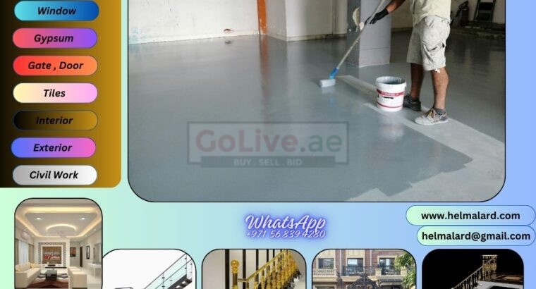 Epoxy Floor Painting work in Ajman,Sharjah,Dubai,UAE