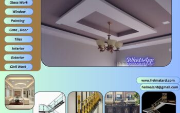 Gypsum ceiling,wall partition,decoration Contractor in Sharjah,Dubai,UAE