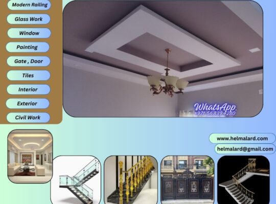 Gypsum ceiling,wall partition,decoration Contractor in Sharjah,Dubai,UAE