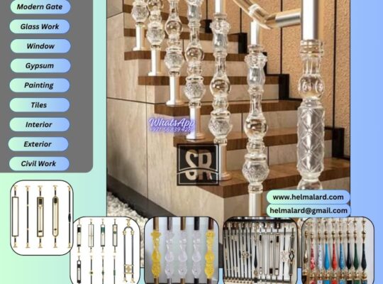 Acrylic Staircase Railing Company in UAE