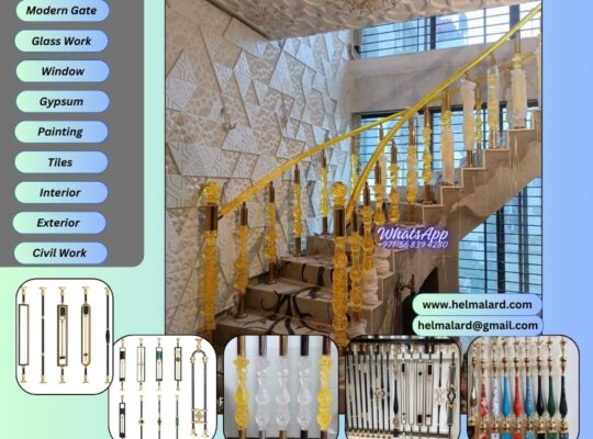 Acrylic Staircase Railing Company in UAE
