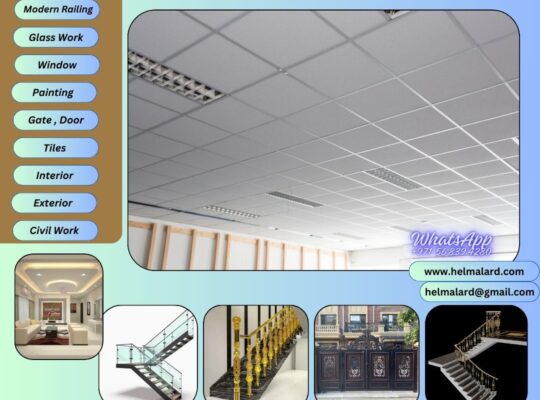 Gypsum ceiling,wall partition,decoration Contractor in Sharjah,Dubai,UAE