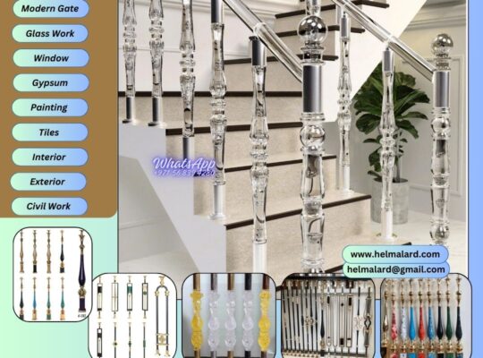 Acrylic Staircase Railing Company in UAE
