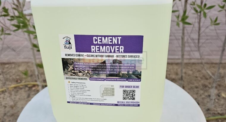 Cement Remover for Ready-Mix Trucks, Mixers, Concrete Plant, Batching Plants – 5L, 20L, 200L Supplier in Saudi Arabia
