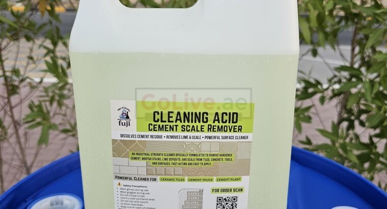 Ready Mix Concrete Trucks Cleaning Chemical in Dubai – Fuji Cleaning Acid Cement Scale Remover