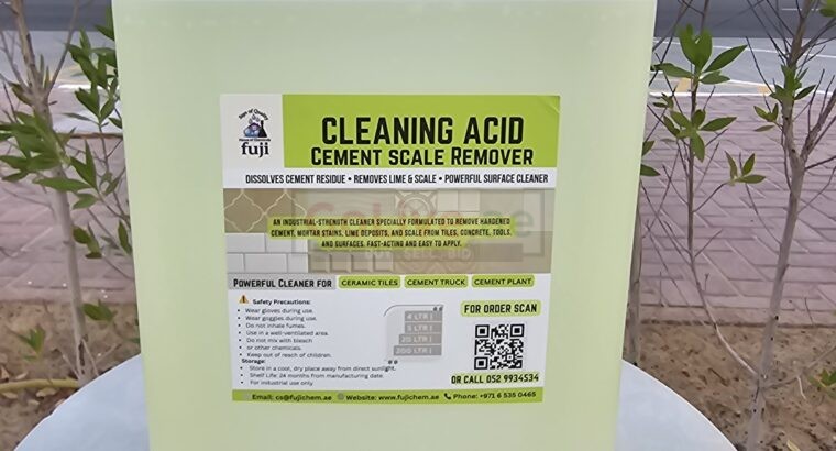 Ready Mix Concrete Trucks Cleaning Chemical in Kuwait – Fuji Cleaning Acid Cement Scale Remover