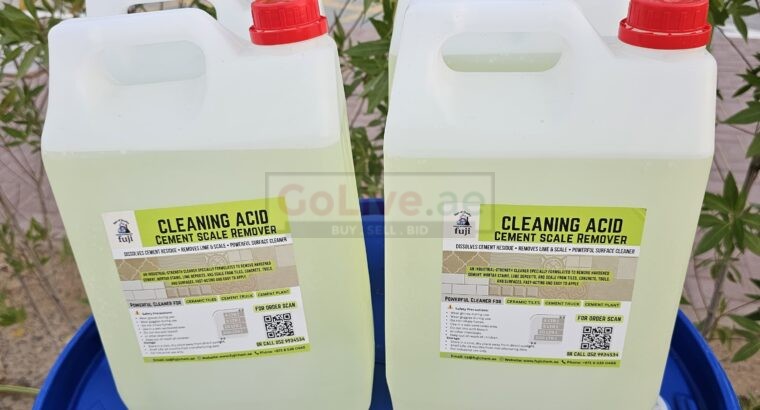 Ready Mix Concrete Trucks Cleaning Chemical in Dubai – Fuji Cleaning Acid Cement Scale Remover