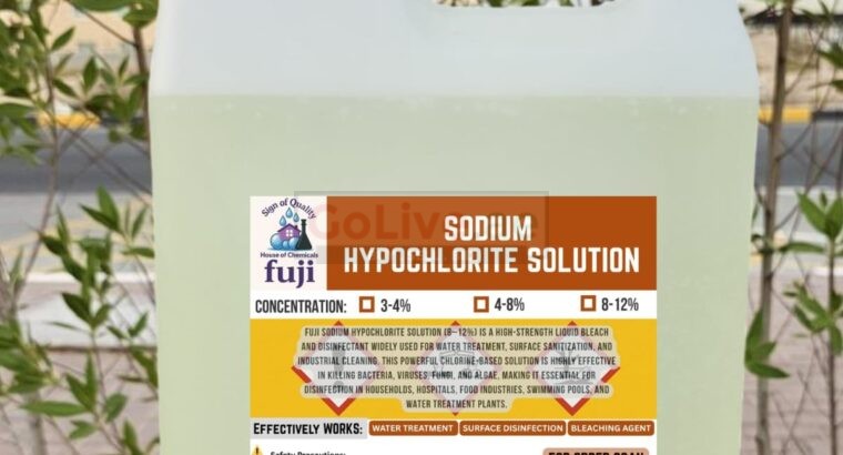 Best Fabric Bleach – Sodium Hypochlorite Solution – Laundry Grade Chemicals Supplier