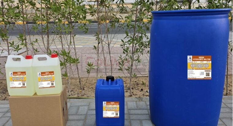Sodium Hypochlorite Solution – Fabric Bleach – Laundry Grade Chemicals Supplier in Kuwait