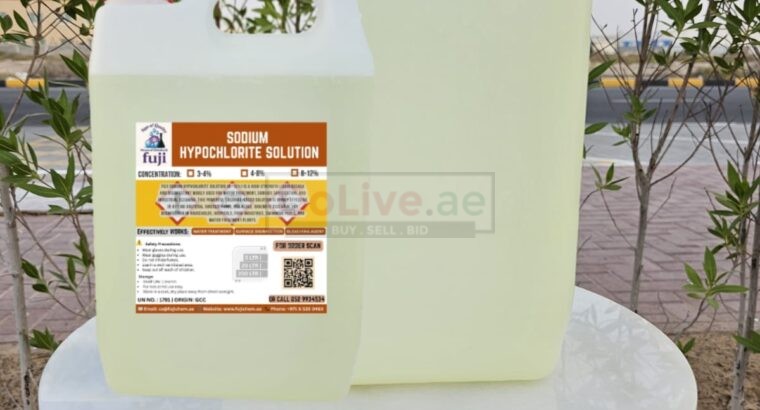Sodium Hypochlorite Solution – Textile Grade Chemical Supplier in Dubai